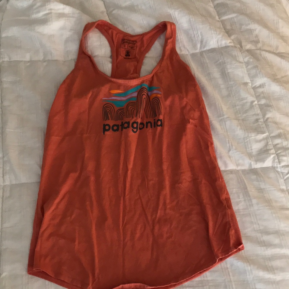 Orange Patagonia Tank Top S